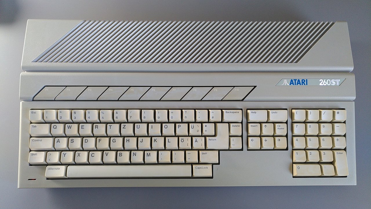 Der Atari 260ST, nun gesÃ¤ubert, gebleicht und fast, wie frÃ¼her