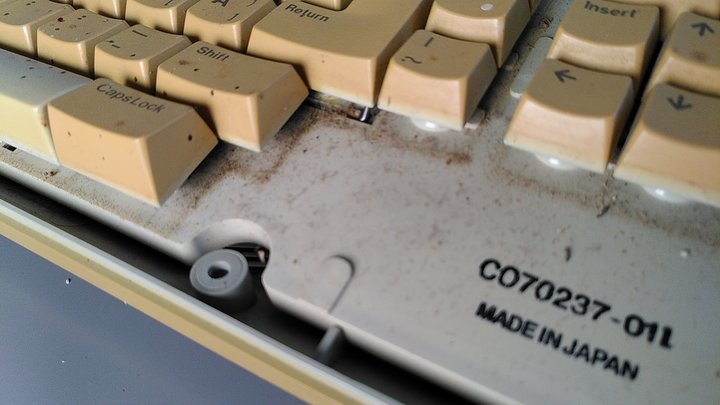 Ziemlich verschmutztes Keyboard